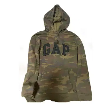 GAP 카모 패턴 후드 부착 속기모 후드티