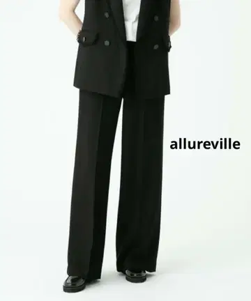 allureville 논울 트위드 와이드 팬츠 사이즈 2
