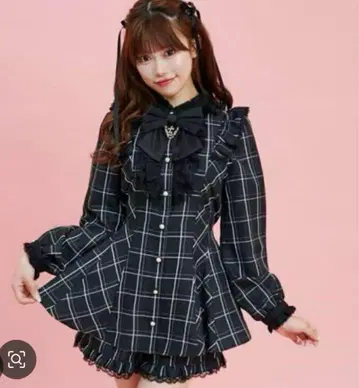 시크릿허니 액세서리 리본 프릴 셋업
