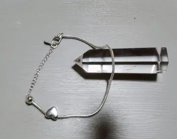 실버 하트형 참 S925 팔찌 인기 17cm