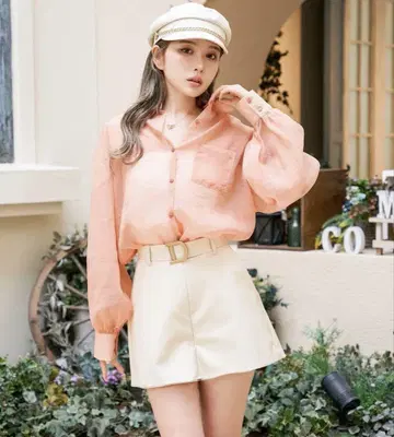 [ 새상품급 ] Darich D 버클 큐롯 스커트 S 아이보리