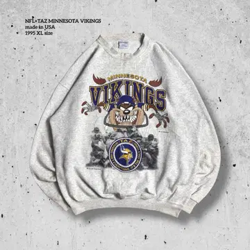 90s USA NFL x TAZ MINNESOTA VIKINGS 맨투맨