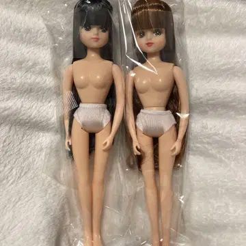 리카짱 인형 2체 세트 블랙 헤어 브라운 헤어