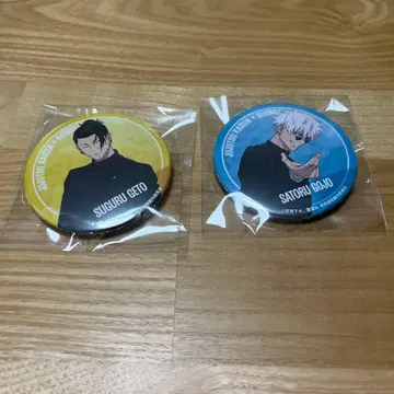 주술회전 가챠 라운드원 캔뱃지 고죠 사토루&게토 스구루