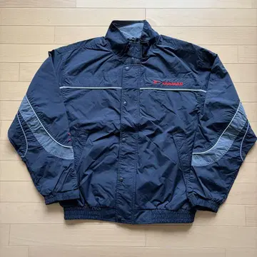 새상품급 YANMAR 야마 야마 나일론 자켓 블랙 LL 플라잉 로고