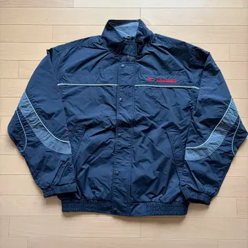 새상품급 YANMAR 야마 야마 나일론 자켓 블랙 LL 플라잉 로고