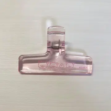 리락쿠마 클립 클리어 핑크