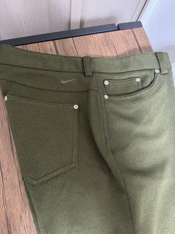 Nike 올리브 그린 플리스 팬츠 사이즈 36 (XL) 겨울용