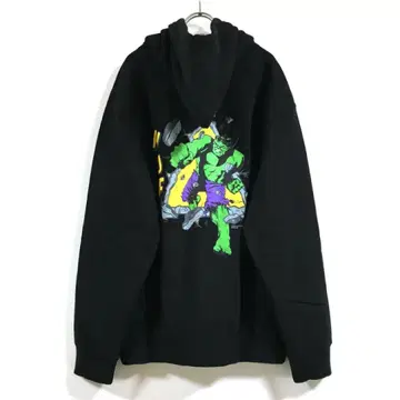 새상품 HUF x MARVEL 콜라보 후드티 남성용 블랙 M