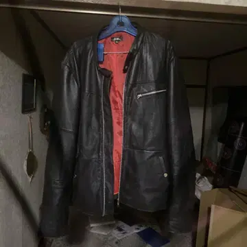 가죽 싱글 라이더 자켓 다크 브라운