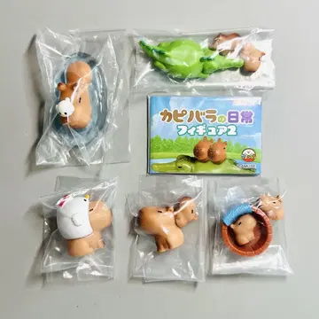 전 5종 컴프 세트 카피바라의 일상 피규어 2 가챠가챠