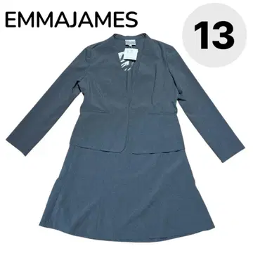 [ 미착용 ] EMMAJAMES 노카라 자켓 스커트 수트 상하의 세트