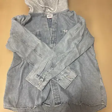 TOMMY HILFIGER 후드 부착 데님 자켓