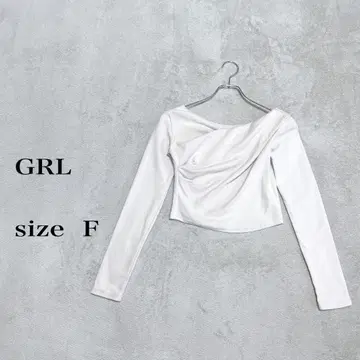 GRL 드레이프 디자인 긴팔 상의 사이즈 F 가을/겨울