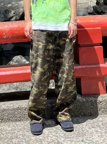 Bad Boy 카모플라쥬 카고 팬츠