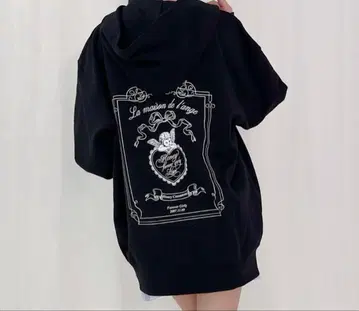 허니시나몬 Honey Cinnamon 하트 엔젤 지퍼 후드티