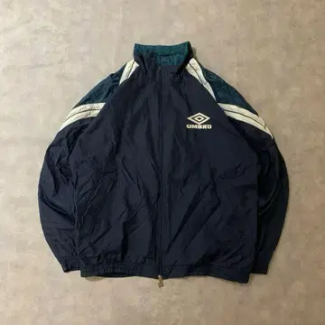 90s 구제 의류 UMBRO 나일론 자켓 자수 풀 집업 네이비 DB315