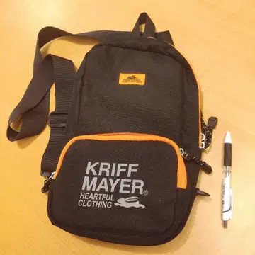 KRIFF MAYER 숄더백 블랙/오렌지