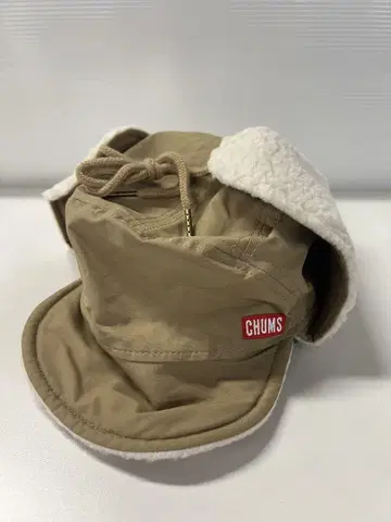 CHUMS 버킷햇 귀도리 포함 베이지 러시아 캡