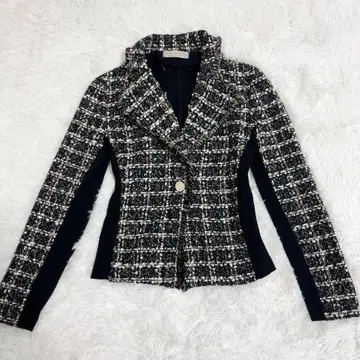 rinascimento 트위드 체크 무늬 테일러드 자켓 이탈리아제