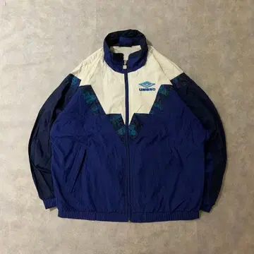 90s 구제 의류 UMBRO 나일론 자켓 자수 풀 집업 블루 DB316