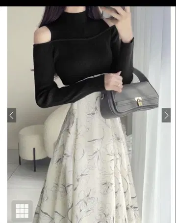 GRL 니트 도킹 숄더 컷 원피스[ru1137]