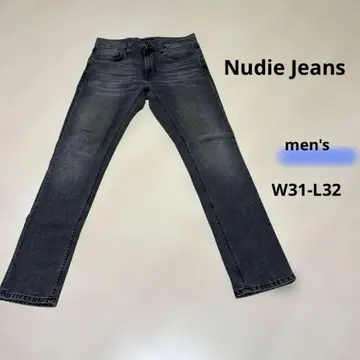 누디진 그레이 슬림핏 데님 팬츠 W31-L32