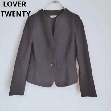LOVER TWENTY 노카라 자켓 숏 기장 일본제 깔끔한