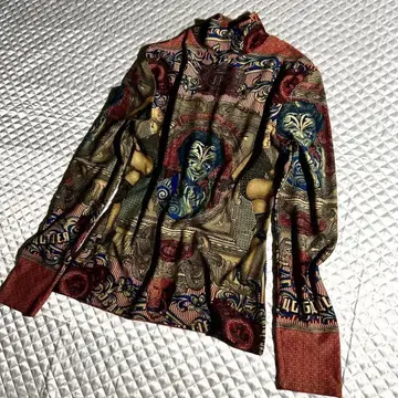 90s ARCHIVE GAULTIER 올 패턴 티셔츠 파워넷 타투