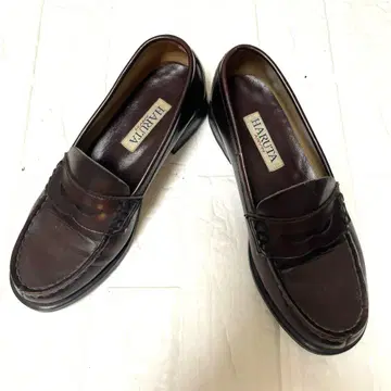 하루타 로퍼 브라운 학생 통학 23.5cm