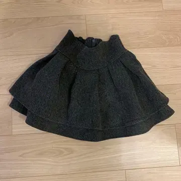 미셸 마카롱 슬림 레그 울 스커트 그레이 XS