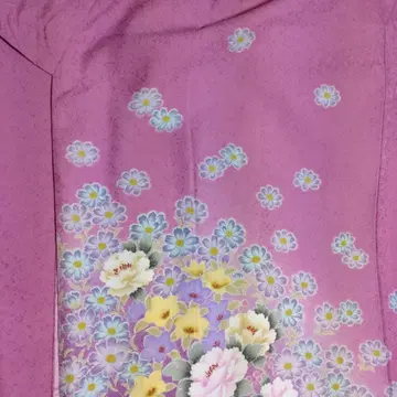 후리소데 핑크 보라색 새상품급