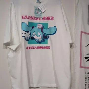 하츠네 미쿠 x 시나모롤 티셔츠