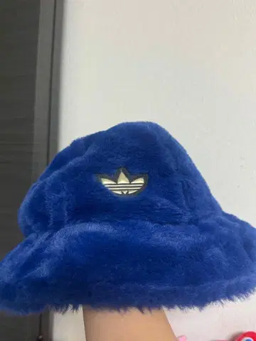 adidas 플리스 버킷햇 파랑