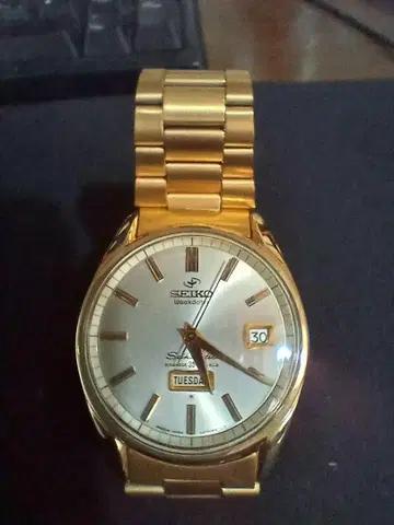 SEIKO 스포츠 매틱 골드 캡 케이스 새상품급