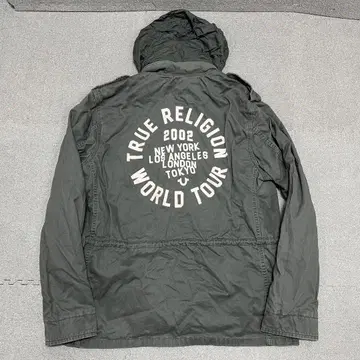 201 TRUE RLGN 뒷면 WORLD TOUR 로고 XL 수납 후드