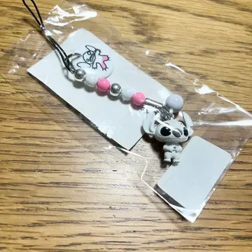 새상품 레어 디즈니 스티치 스트랩 화이트