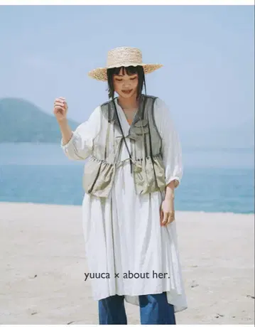 yuuca abouther little vest 메쉬 베스트