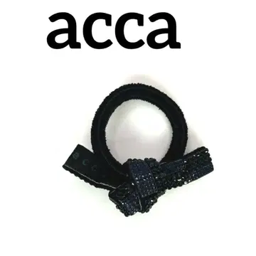 acca acca 머리끈 리본 머리핀 블랙 헤어 액세서리 G175