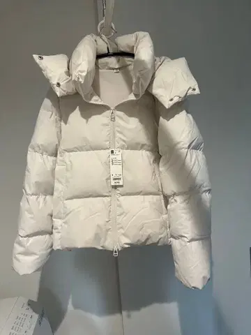GU 히트 패디드 자켓 S 사이즈 30 NATURAL