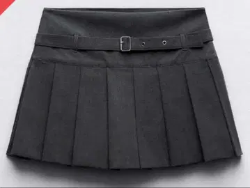 ZARA 박스 플리츠 스칸츠 벨트 포함
