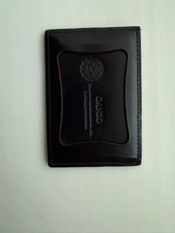 GANZO 블랙 가죽 패스 케이스