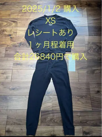 BAKUNE 파자마 상하의 세트 XS 사이즈 블랙