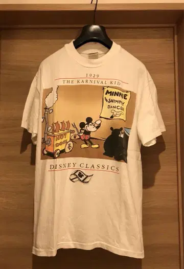 [레어] 90s 디즈니 빈티지 T셔츠 USA제 미키 화이트