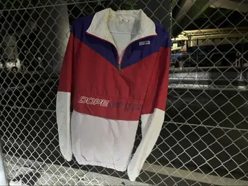 DOPE SPORT 나일론 자켓 빨간색/보라색/화이트