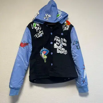 MAKOBI LOVE KILLS 마코비 XL 데님 자켓 Y2K 와펜