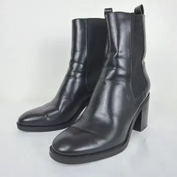ZARA 자라 사이드 고어 숏 부츠 25cm 블랙 여성용