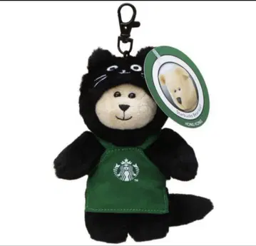 스벅 할로윈 2025 베어리스타 참 백참 Mini 검은 고양이