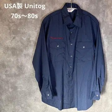 US Unitog 체인 자수 워크 셔츠 빈티지 70s~80s