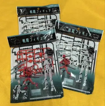 전투 피규어 화이트 2, 빨간색 1 택배 컴팩트 배송비 포함